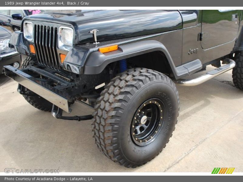 Black / Gray 1989 Jeep Wrangler Islander 4x4