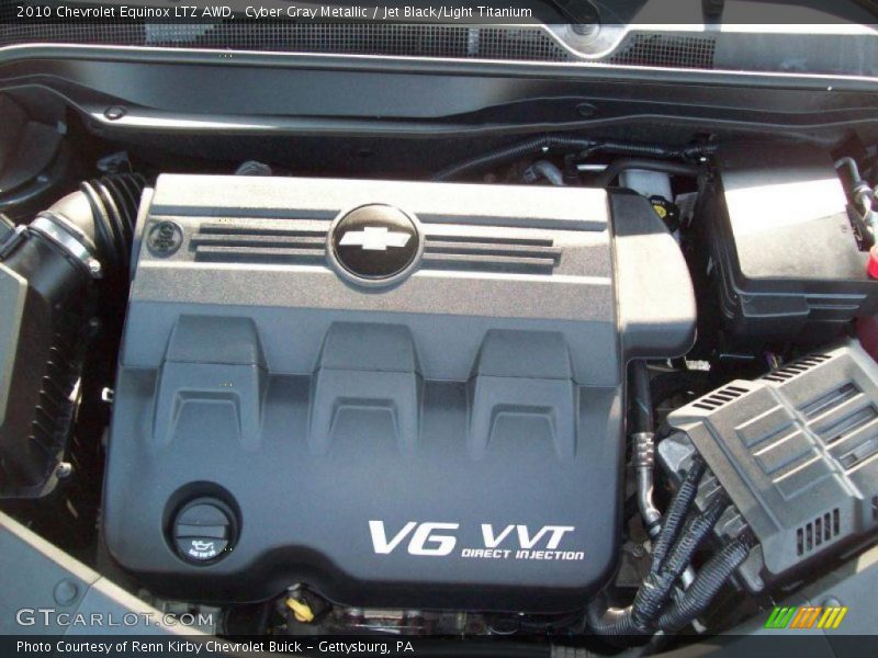 Cyber Gray Metallic / Jet Black/Light Titanium 2010 Chevrolet Equinox LTZ AWD