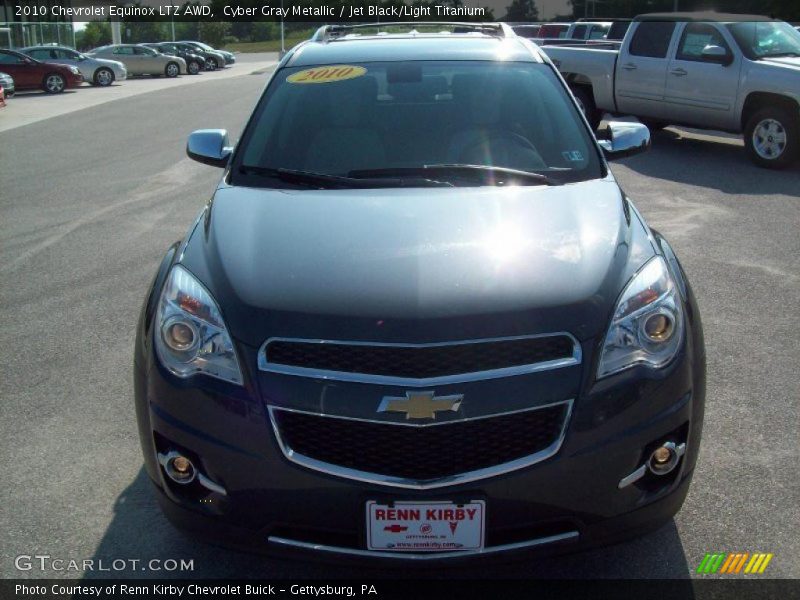 Cyber Gray Metallic / Jet Black/Light Titanium 2010 Chevrolet Equinox LTZ AWD