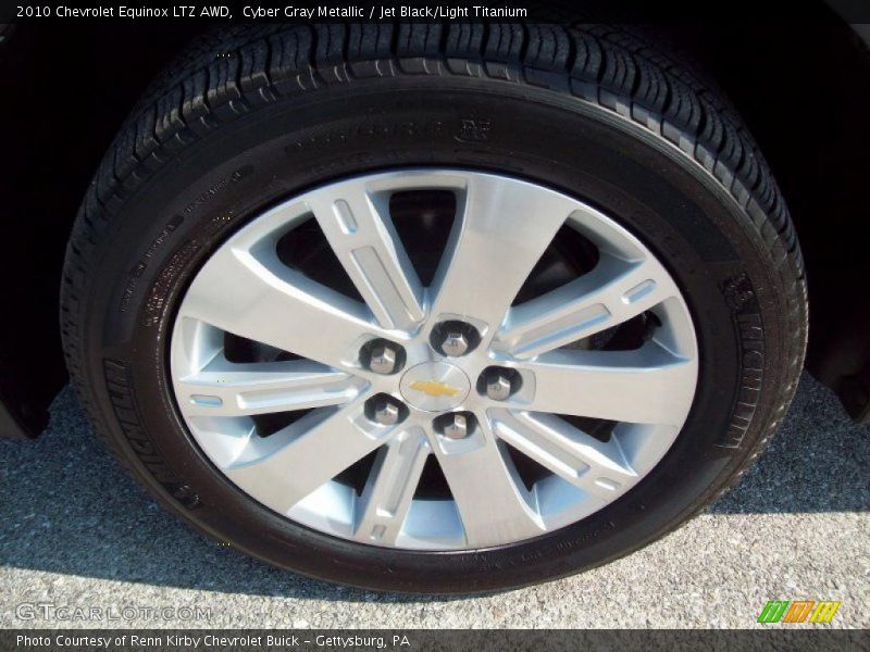 Cyber Gray Metallic / Jet Black/Light Titanium 2010 Chevrolet Equinox LTZ AWD