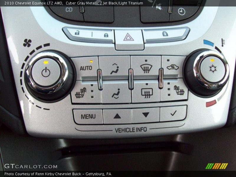 Cyber Gray Metallic / Jet Black/Light Titanium 2010 Chevrolet Equinox LTZ AWD