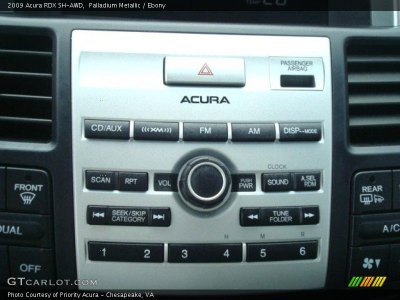 Palladium Metallic / Ebony 2009 Acura RDX SH-AWD