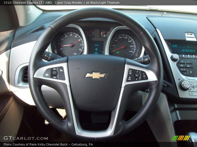Cyber Gray Metallic / Jet Black/Light Titanium 2010 Chevrolet Equinox LTZ AWD
