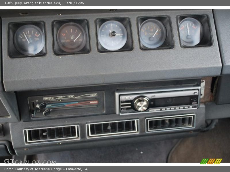 Black / Gray 1989 Jeep Wrangler Islander 4x4