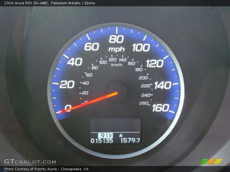 Palladium Metallic / Ebony 2009 Acura RDX SH-AWD