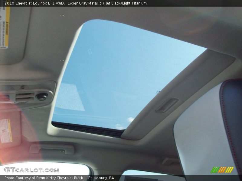 Cyber Gray Metallic / Jet Black/Light Titanium 2010 Chevrolet Equinox LTZ AWD