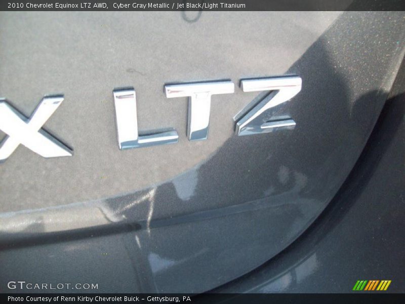 Cyber Gray Metallic / Jet Black/Light Titanium 2010 Chevrolet Equinox LTZ AWD