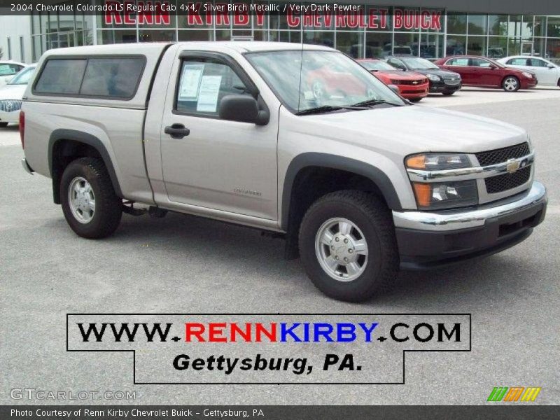 Silver Birch Metallic / Very Dark Pewter 2004 Chevrolet Colorado LS Regular Cab 4x4