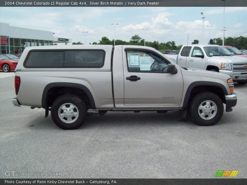 Silver Birch Metallic / Very Dark Pewter 2004 Chevrolet Colorado LS Regular Cab 4x4