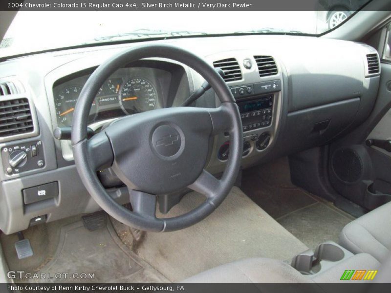 Silver Birch Metallic / Very Dark Pewter 2004 Chevrolet Colorado LS Regular Cab 4x4