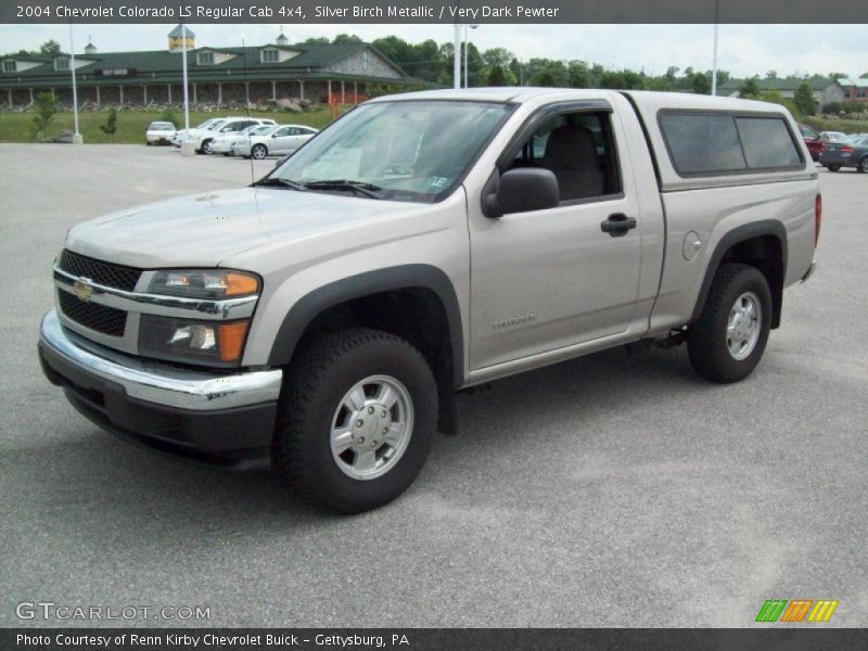 Silver Birch Metallic / Very Dark Pewter 2004 Chevrolet Colorado LS Regular Cab 4x4