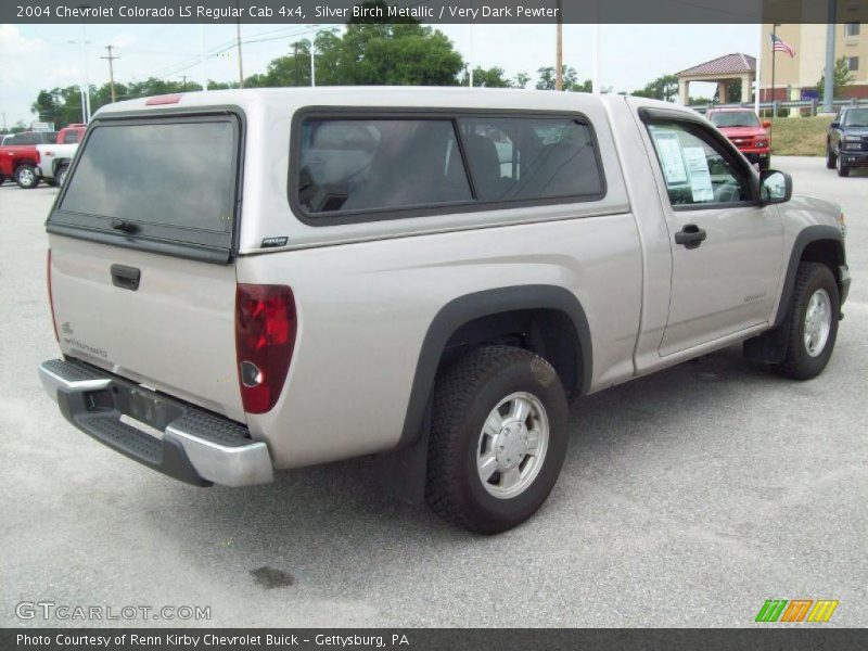 Silver Birch Metallic / Very Dark Pewter 2004 Chevrolet Colorado LS Regular Cab 4x4