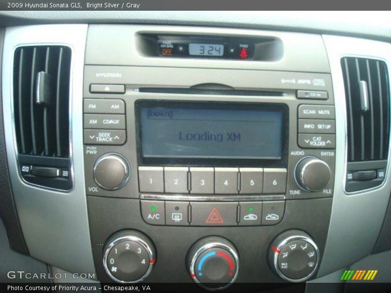 Bright Silver / Gray 2009 Hyundai Sonata GLS