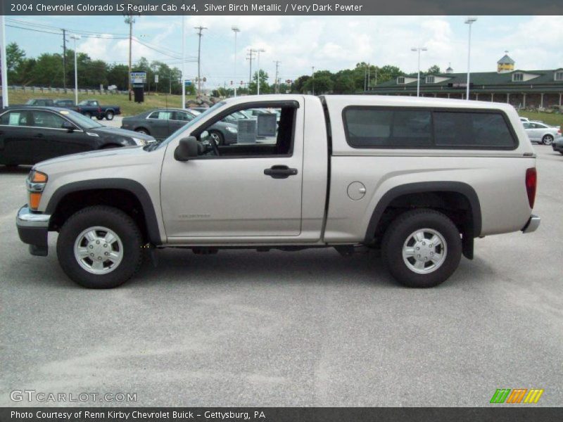 Silver Birch Metallic / Very Dark Pewter 2004 Chevrolet Colorado LS Regular Cab 4x4