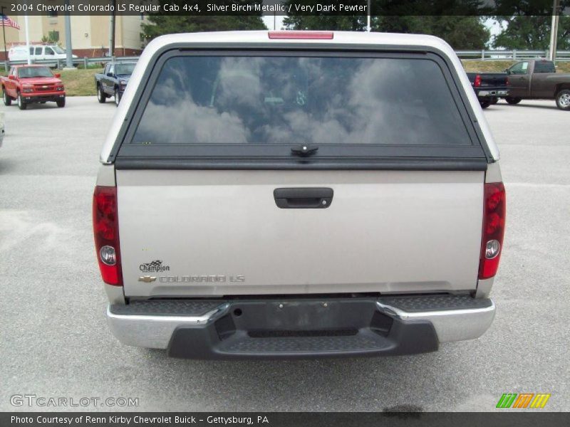 Silver Birch Metallic / Very Dark Pewter 2004 Chevrolet Colorado LS Regular Cab 4x4