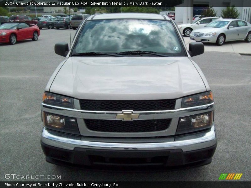 Silver Birch Metallic / Very Dark Pewter 2004 Chevrolet Colorado LS Regular Cab 4x4