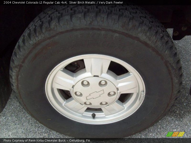 Silver Birch Metallic / Very Dark Pewter 2004 Chevrolet Colorado LS Regular Cab 4x4
