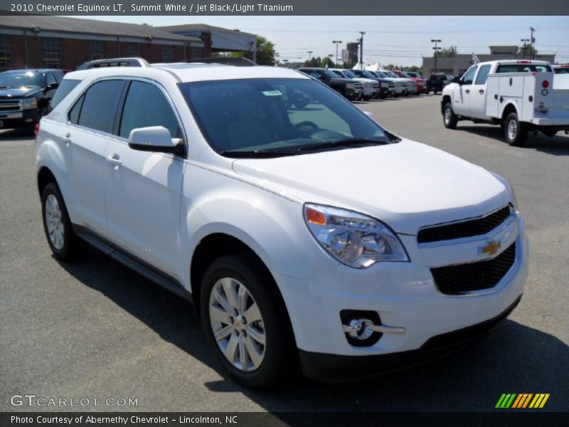 Summit White / Jet Black/Light Titanium 2010 Chevrolet Equinox LT