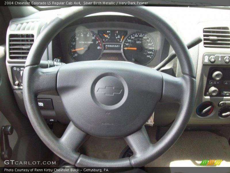 Silver Birch Metallic / Very Dark Pewter 2004 Chevrolet Colorado LS Regular Cab 4x4