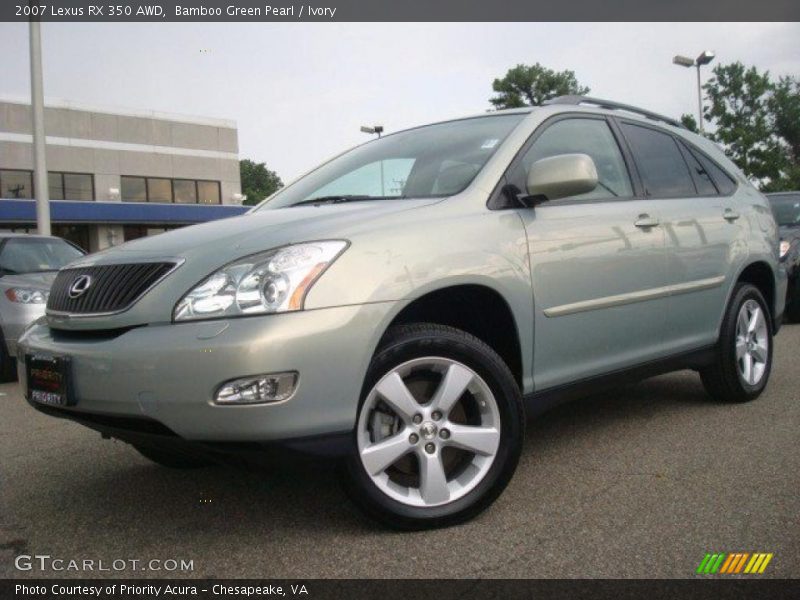 Bamboo Green Pearl / Ivory 2007 Lexus RX 350 AWD