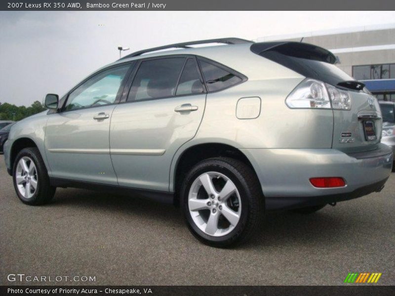 Bamboo Green Pearl / Ivory 2007 Lexus RX 350 AWD