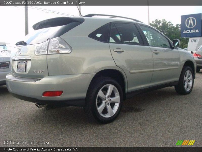 Bamboo Green Pearl / Ivory 2007 Lexus RX 350 AWD