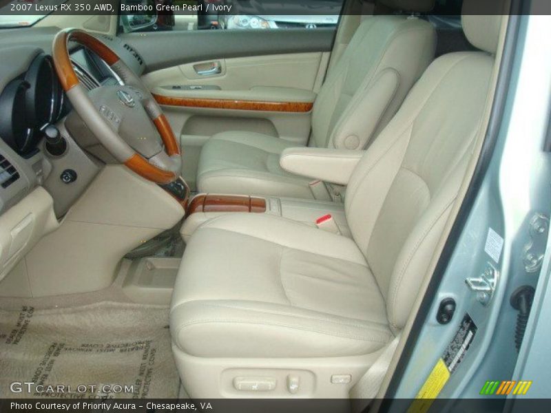 Bamboo Green Pearl / Ivory 2007 Lexus RX 350 AWD