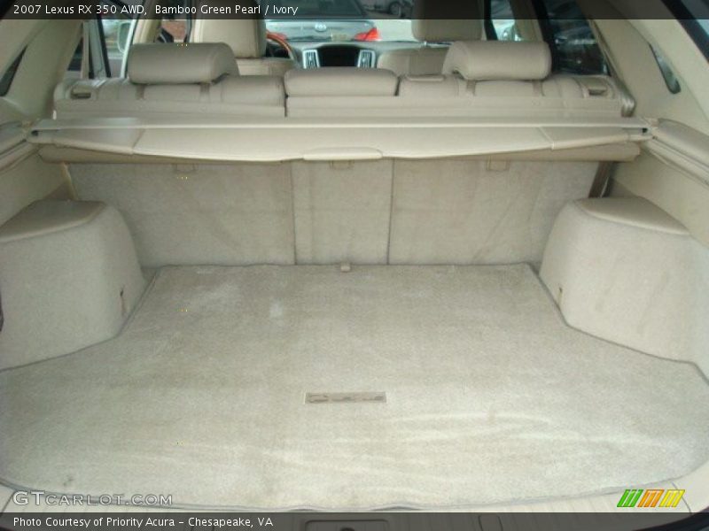 Bamboo Green Pearl / Ivory 2007 Lexus RX 350 AWD