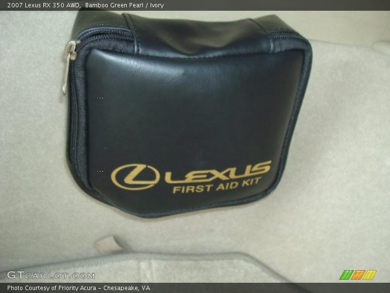 Bamboo Green Pearl / Ivory 2007 Lexus RX 350 AWD