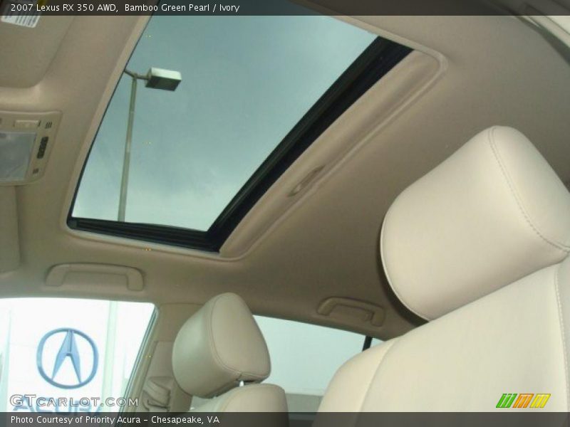 Bamboo Green Pearl / Ivory 2007 Lexus RX 350 AWD