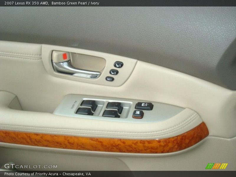 Bamboo Green Pearl / Ivory 2007 Lexus RX 350 AWD
