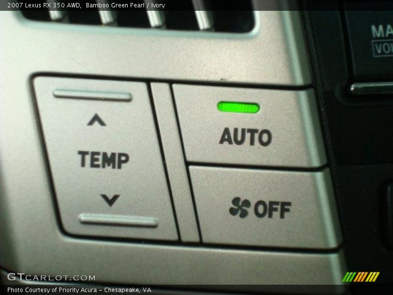 Bamboo Green Pearl / Ivory 2007 Lexus RX 350 AWD