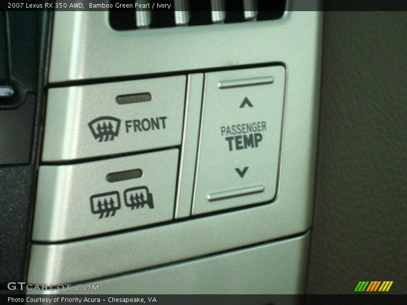 Bamboo Green Pearl / Ivory 2007 Lexus RX 350 AWD
