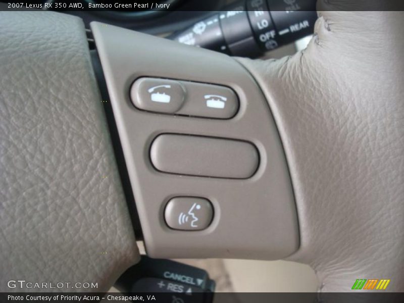 Bamboo Green Pearl / Ivory 2007 Lexus RX 350 AWD