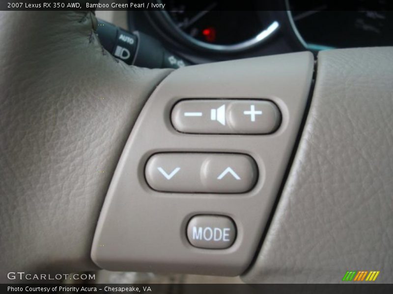 Bamboo Green Pearl / Ivory 2007 Lexus RX 350 AWD
