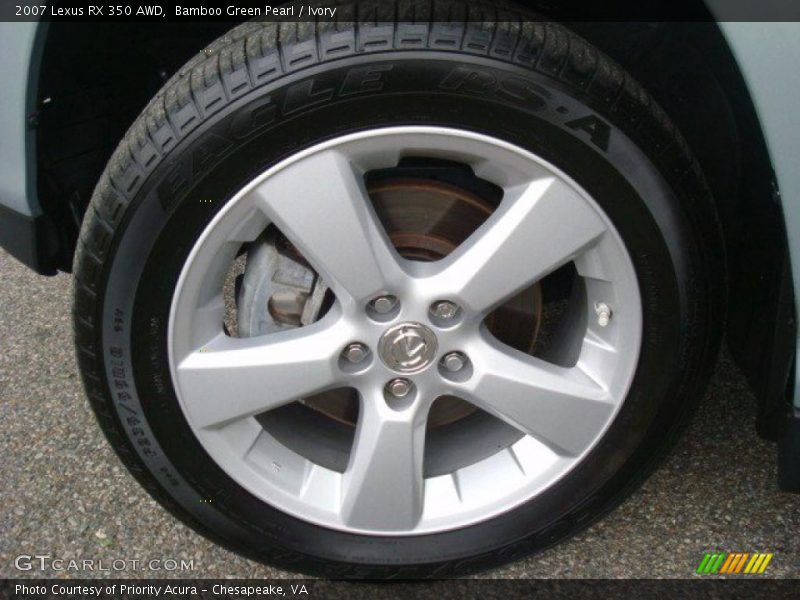 Bamboo Green Pearl / Ivory 2007 Lexus RX 350 AWD