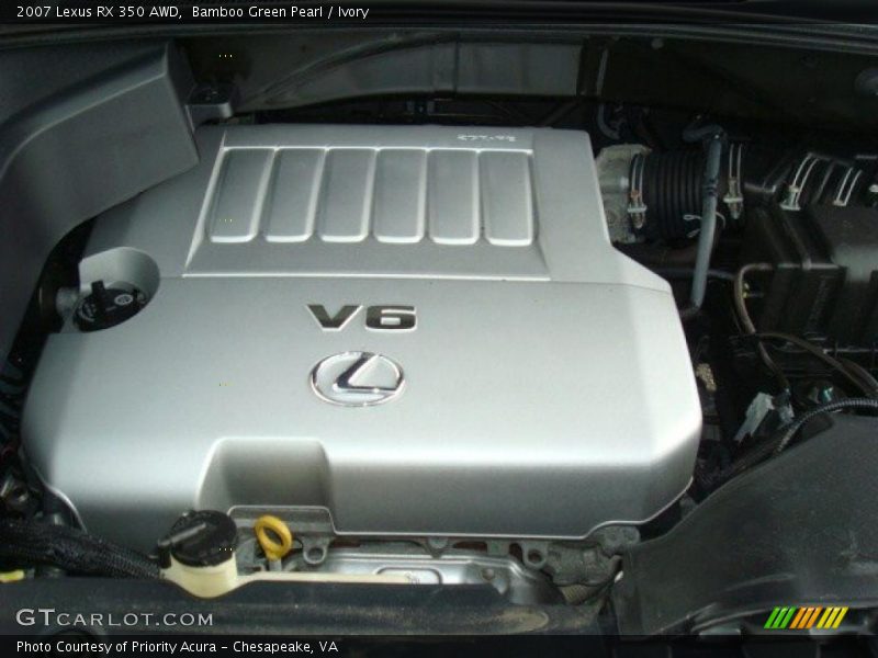 Bamboo Green Pearl / Ivory 2007 Lexus RX 350 AWD