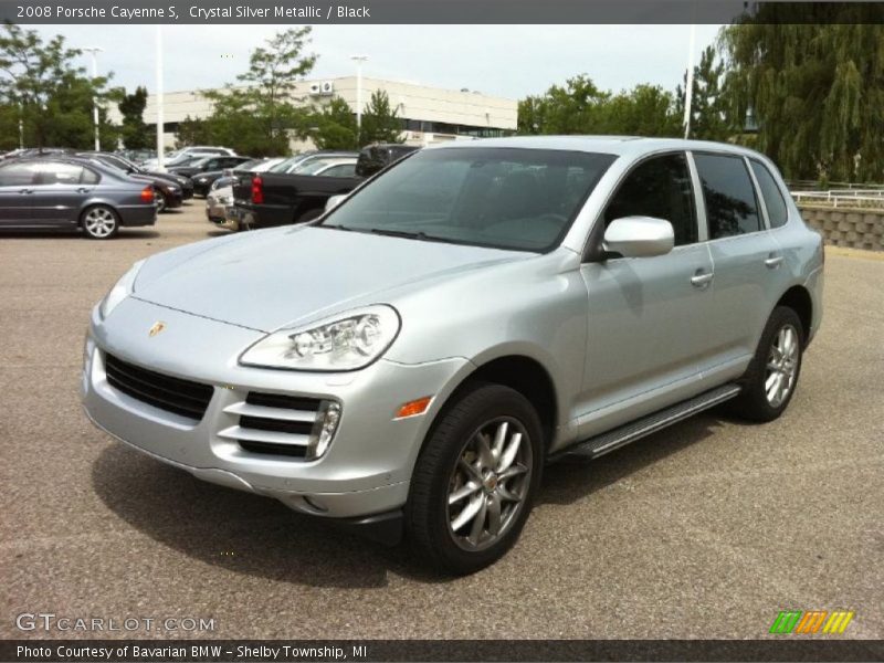 Crystal Silver Metallic / Black 2008 Porsche Cayenne S