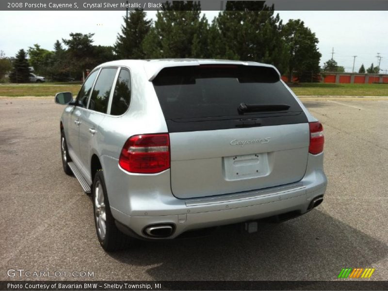Crystal Silver Metallic / Black 2008 Porsche Cayenne S