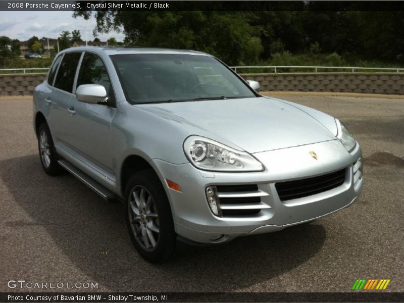 Crystal Silver Metallic / Black 2008 Porsche Cayenne S