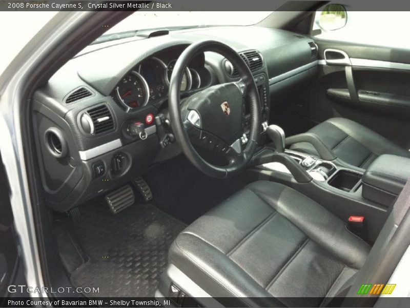 Crystal Silver Metallic / Black 2008 Porsche Cayenne S