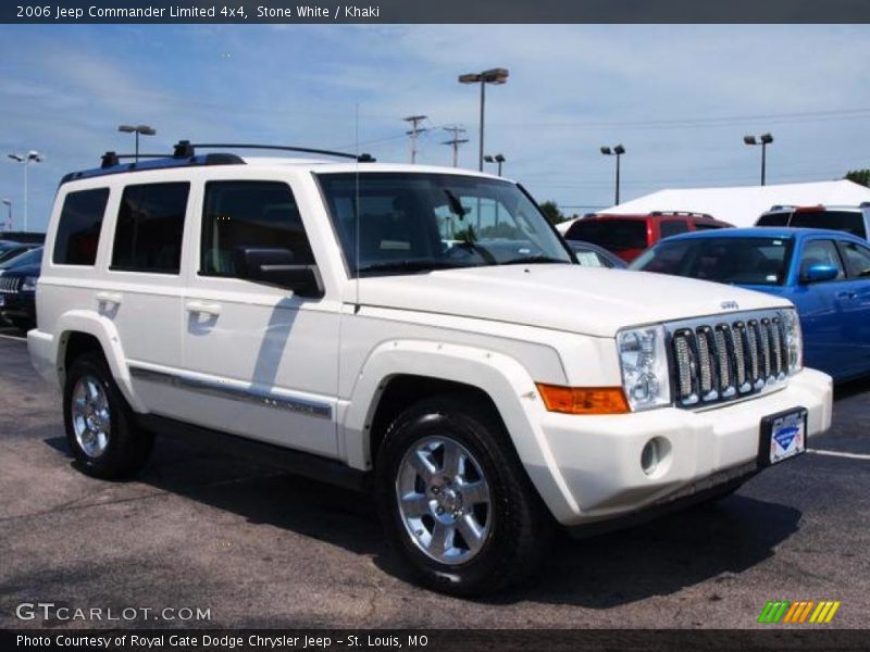 Stone White / Khaki 2006 Jeep Commander Limited 4x4