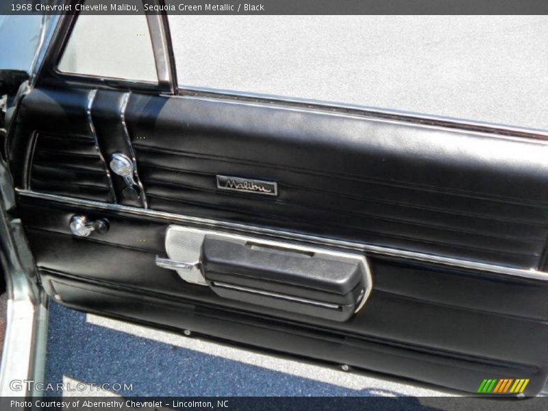 Sequoia Green Metallic / Black 1968 Chevrolet Chevelle Malibu