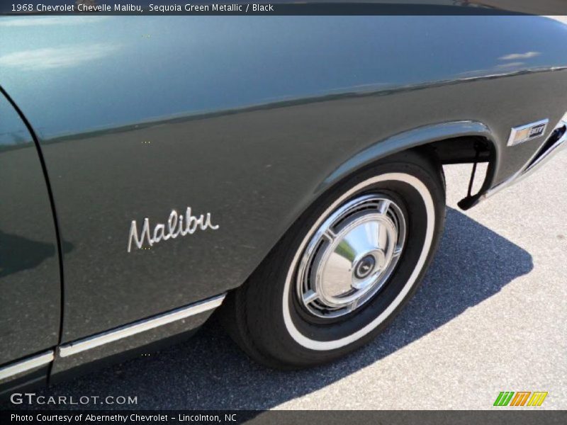 Sequoia Green Metallic / Black 1968 Chevrolet Chevelle Malibu