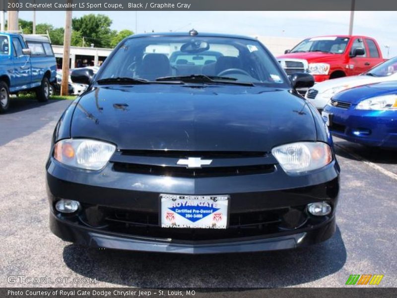Black / Graphite Gray 2003 Chevrolet Cavalier LS Sport Coupe