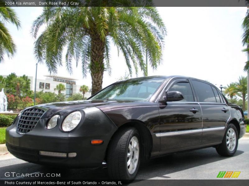Dark Rose Red / Gray 2004 Kia Amanti
