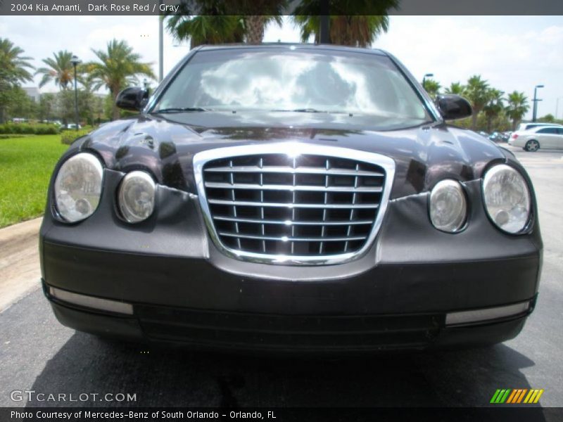 Dark Rose Red / Gray 2004 Kia Amanti