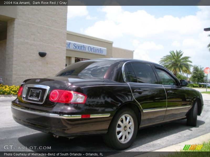Dark Rose Red / Gray 2004 Kia Amanti