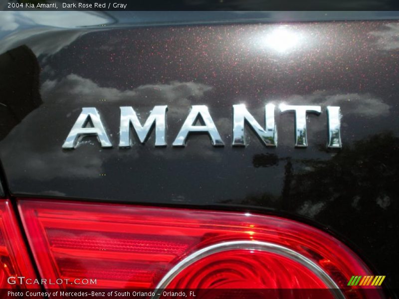 Dark Rose Red / Gray 2004 Kia Amanti