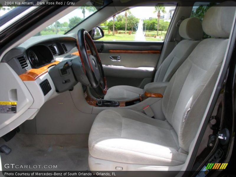 Dark Rose Red / Gray 2004 Kia Amanti